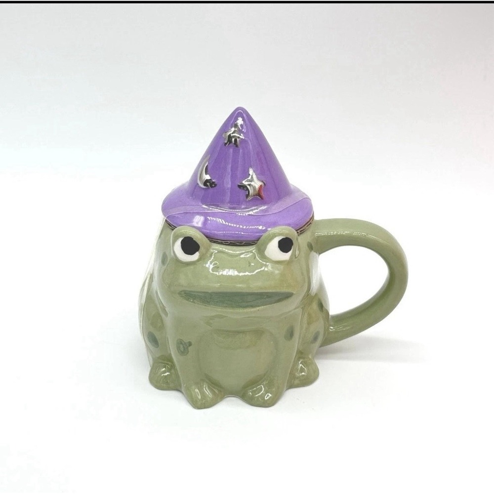 Hyde and EEK! Boutique Figural Frog Mug with Lid - 9oz (NEW) 2 PACK
